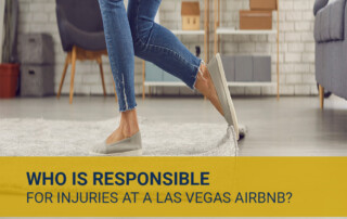 Person wearing jeans and tan flats steps across a light living room floor; a yellow banner spans the bottom with text.