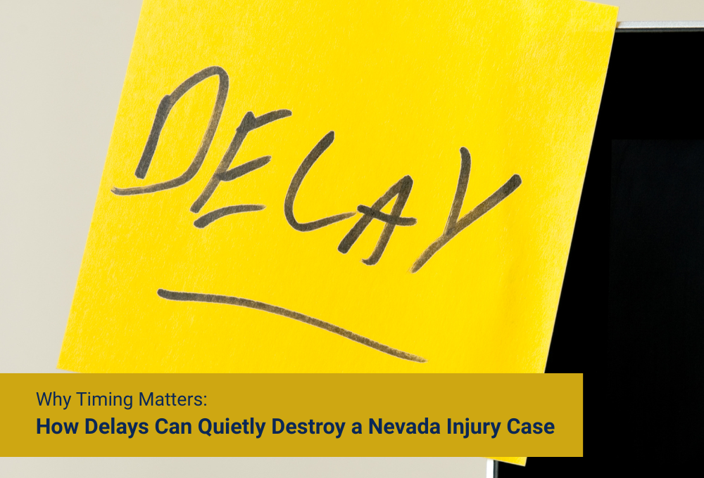 Why Timing Matters: How Delays Can Quietly Destroy a Nevada Injury Case